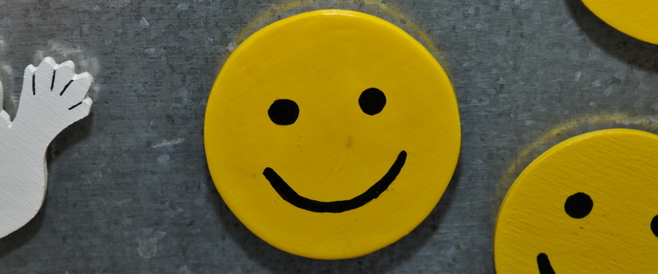 Lächelnde gelbe Smileys